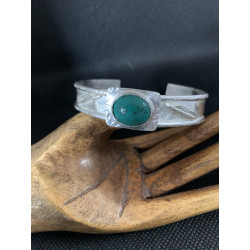 Turquoise and Sterling Silver Cuff