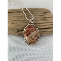 Sunstone and Sterling Silver Pendant